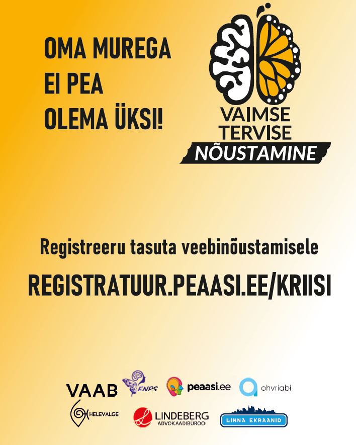 Tasuta veebinõustamisele registeerimise illustreeriv plakat