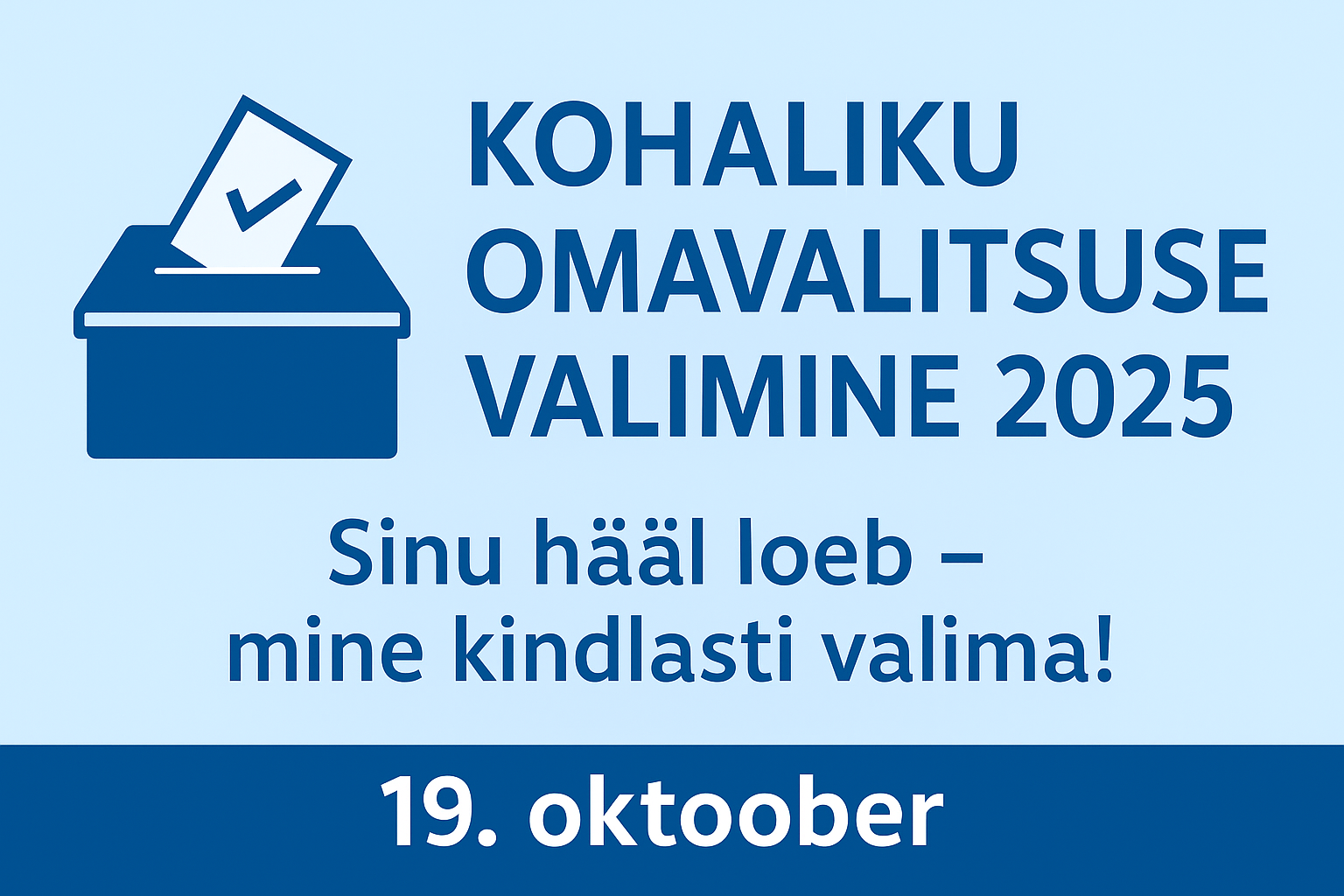 Kohaliku omavalitsuse valimine 2025